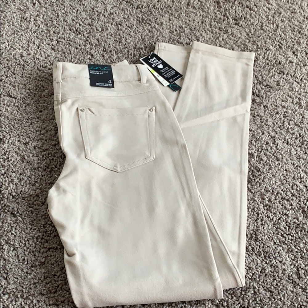 Skinny dress pants! Like yoga pants